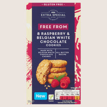ASDA Extra Special Free From 8 Raspberry & Belgian White Chocolate Cookies White Chocolate 150g