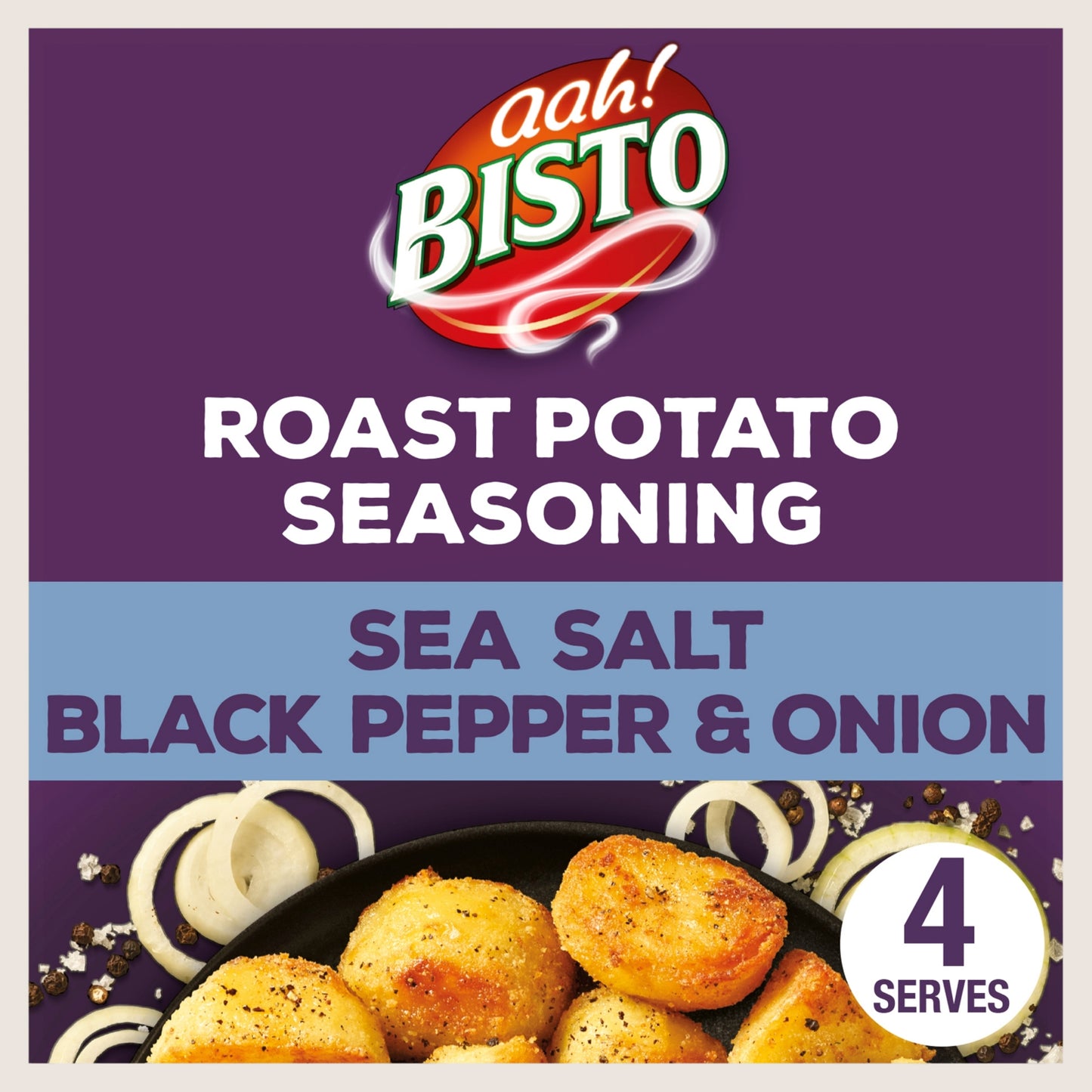 Bisto Crispy Sea Salt Black Pepper & Onion Roast Potato Seasoning Natural Sea Salt 40g