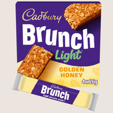 Cadbury Brunch Light Honey and Oat Chocolate Cereal Bars 4 Pack Multipack  Vitamin Fortified 104g