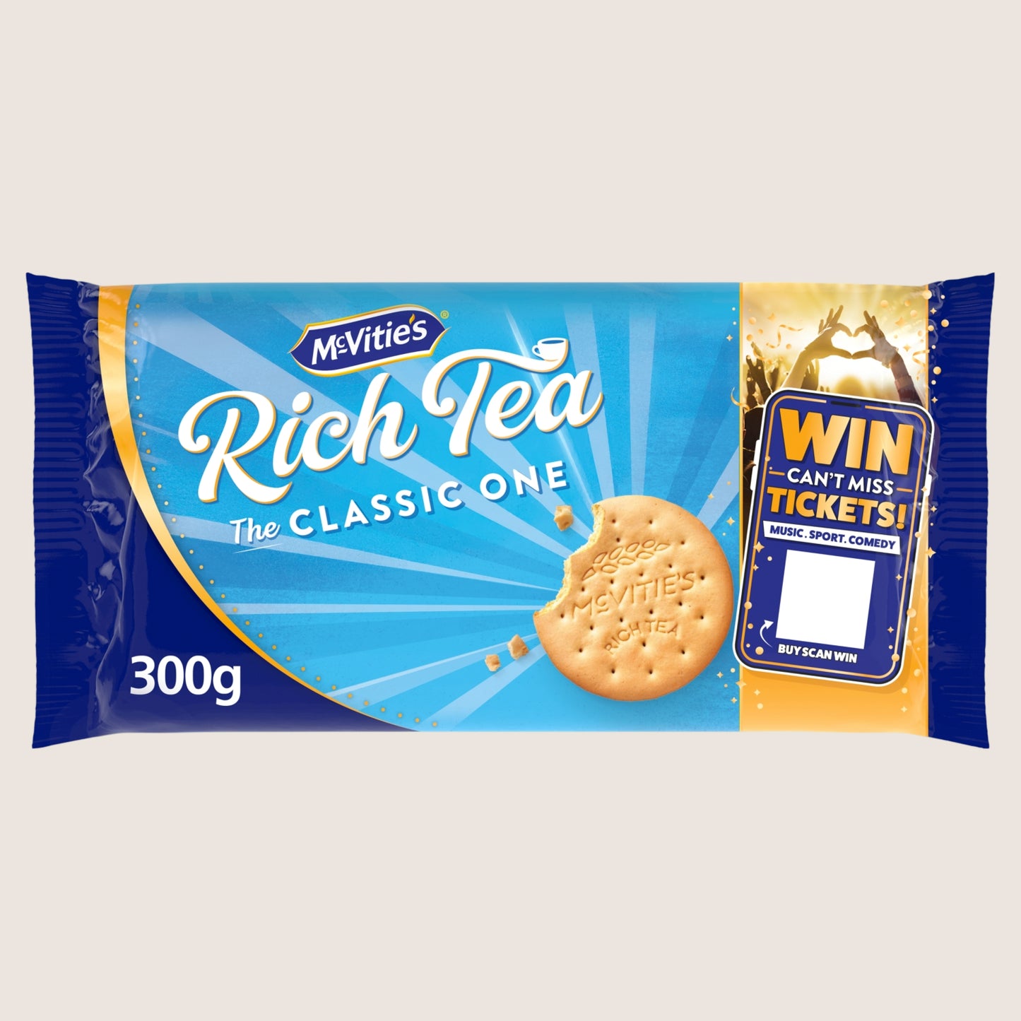 McVitie's Rich Tea The Classic One Free From Artificial Additives 2 x 300g