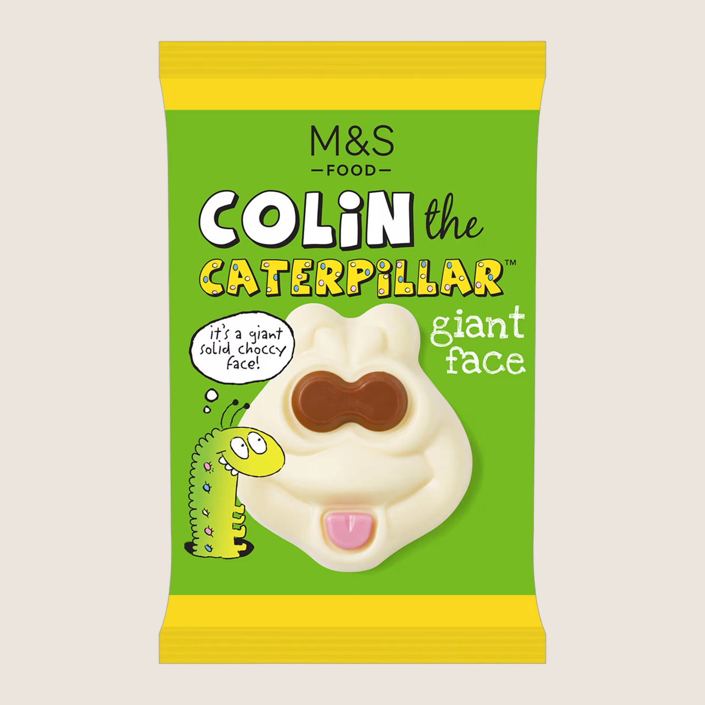M&S Colin The Caterpillar Giant Chocolate Face Real Chocolate 40 g