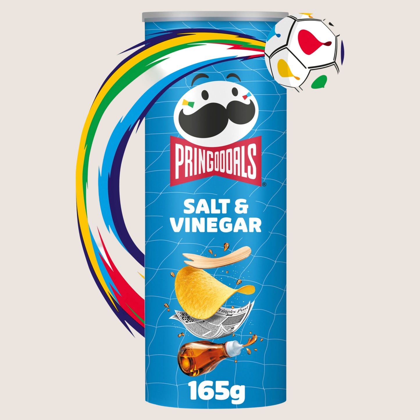 Pringles Salt & Vinegar Sharing Crisps Sharing Size 165g