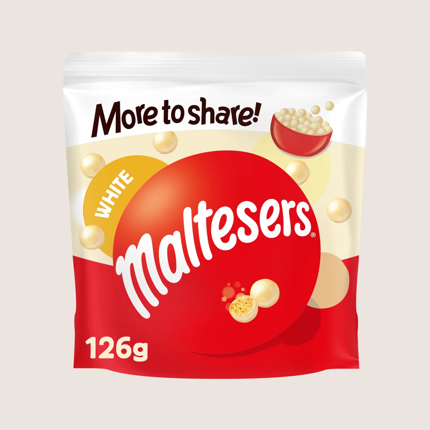 Maltesers White Chocolate Bag 126g
