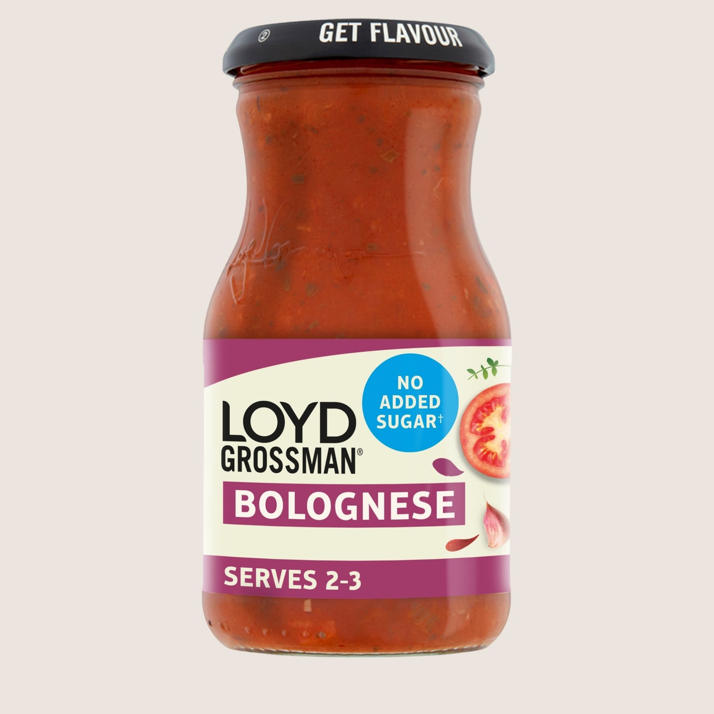 Loyd Grossman No Added Sugar Bolognese Pasta Sauce No Added Sugar 350g