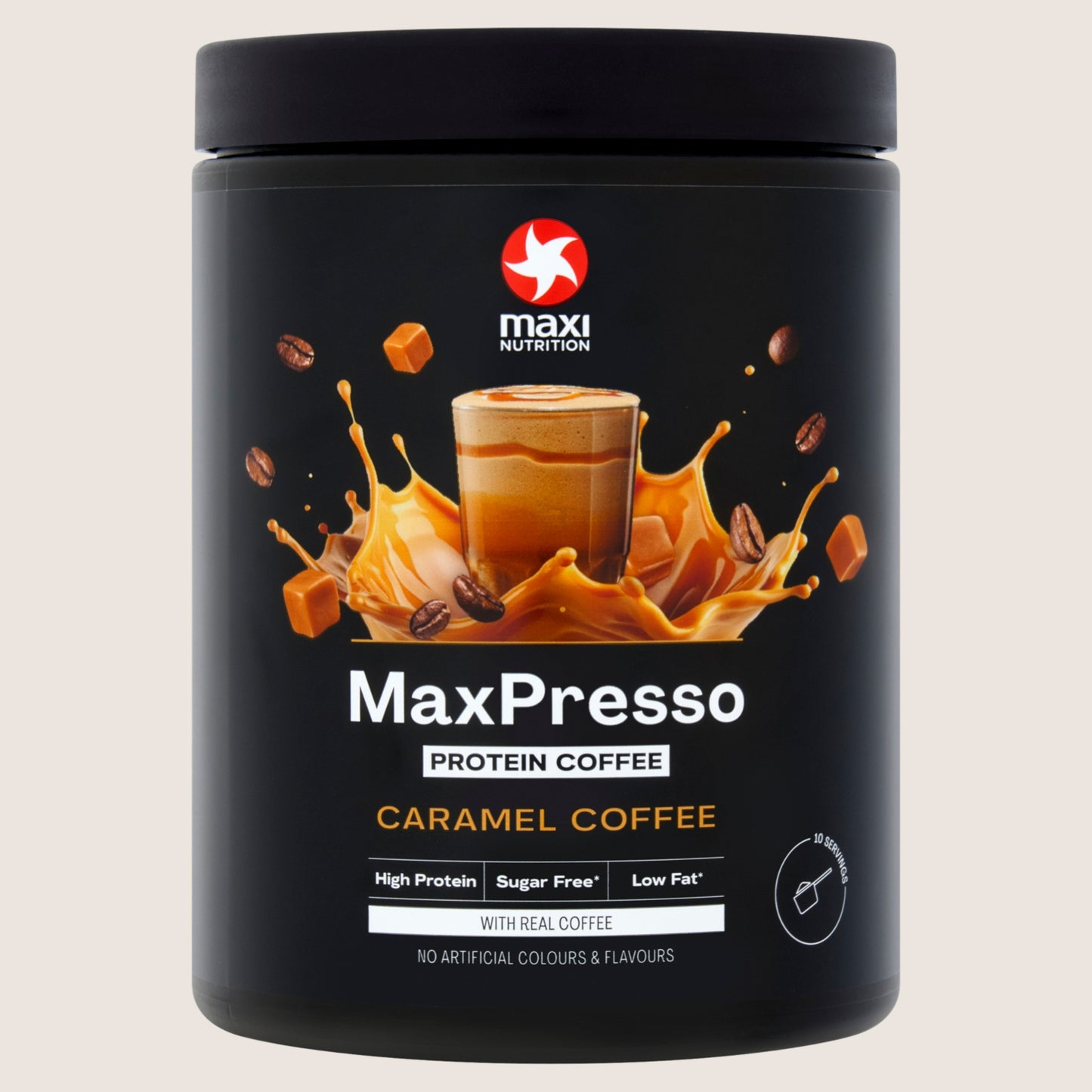 Maxi Nutrition MaxPresso Protein Coffee Caramel Coffee Gluten Free 300g