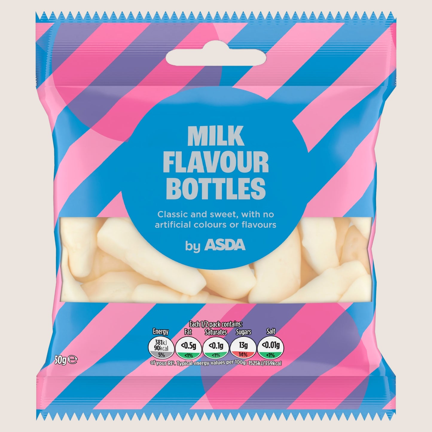 ASDA Milk Flavour Bottles 50g