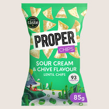 Proper chips Sour Cream & Chive Flavour Lentil Chips Gluten Free 85g