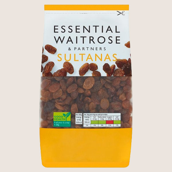 Waitrose Sultanas Quality Choice 500G