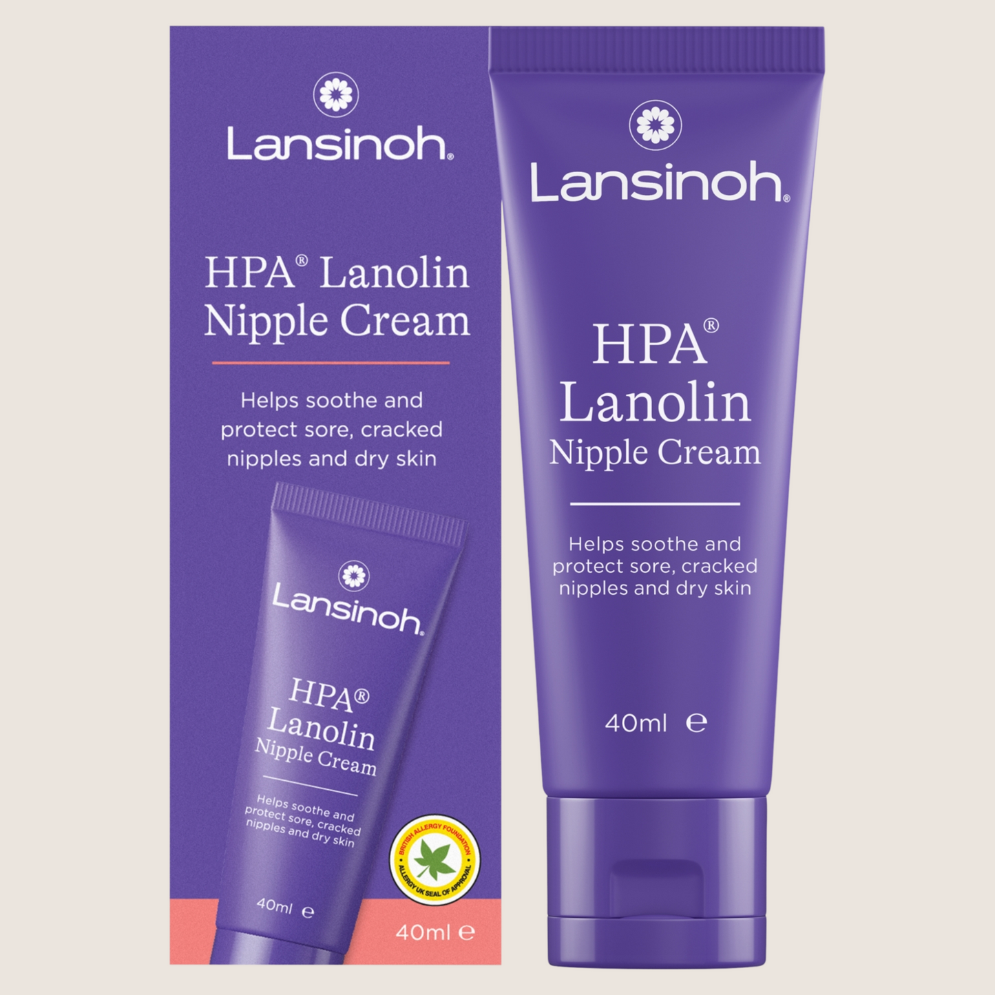Lansinoh HPA Lanolin Nipple Cream - - Sore Nipples Breastfeeding Essentials Suitable from Birth 40ml
