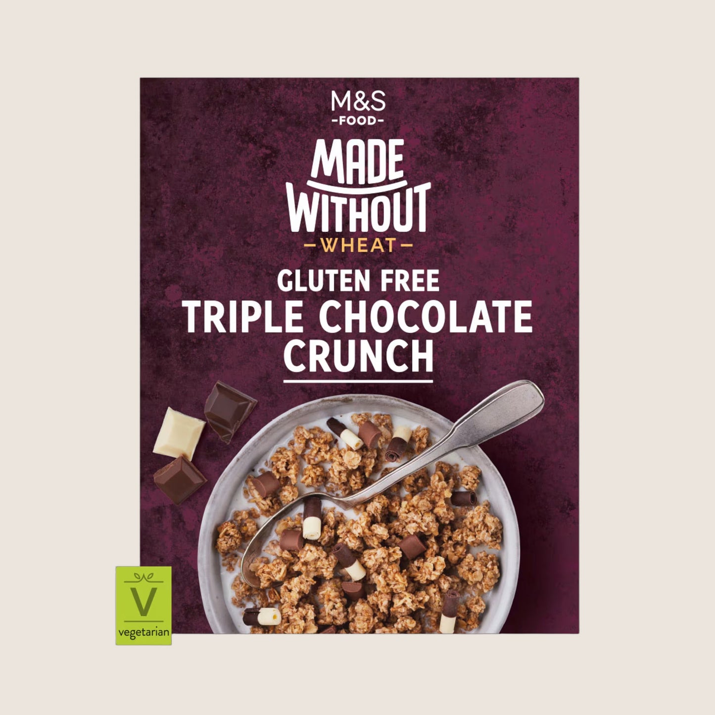 M&S Made Without Triple Chocolate Crunch Real Chocolate 360 g