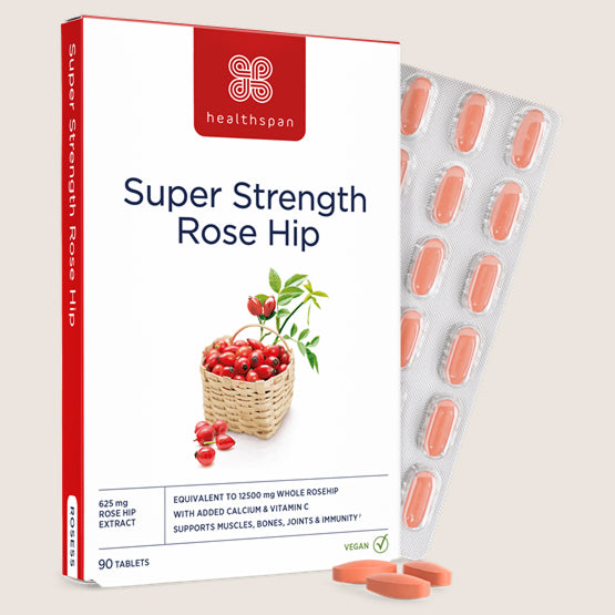 Healthspan Super Strength Rose Hip Vegan Friendly 90 tablets