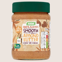 ASDA Smooth Almond Butter No Artificial Additives 340g