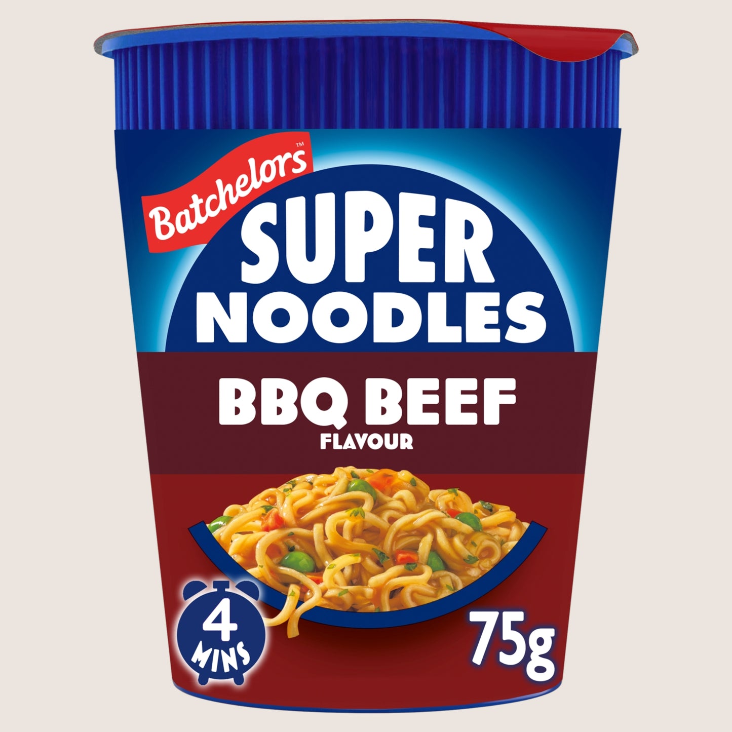 Batchelors Super Noodles BBQ Beef Flavour Pot Ready in Minutes 75g