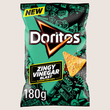 Doritos Zingy Salt & Vinegar Tortilla Chips Sharing Bag Crisps Sharing Size 180g