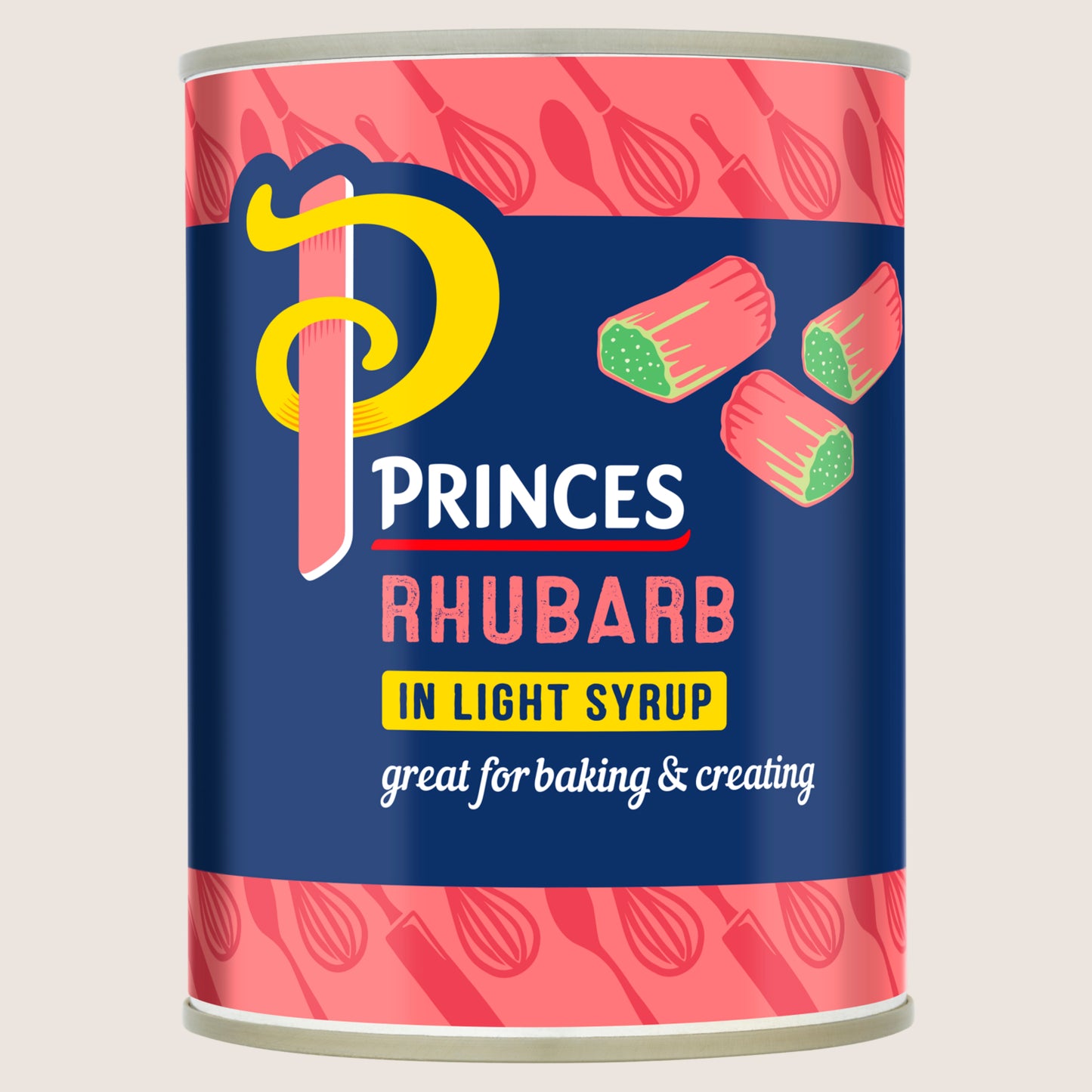 Princes Rhubarb in Light Syrup No Artificial Additives 540g