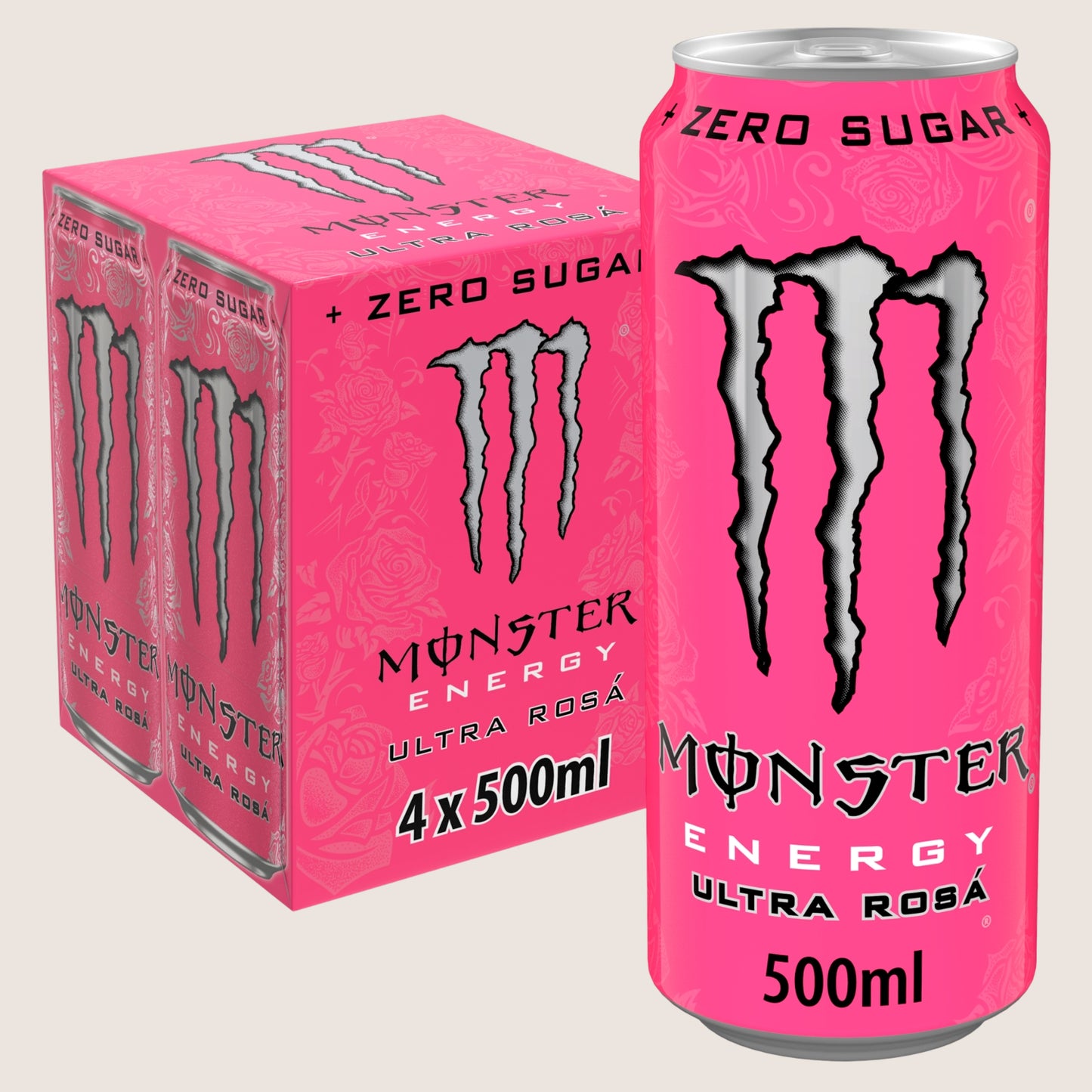 Monster Drink Ultra Rosa Zero Sugar 4 x 500ml