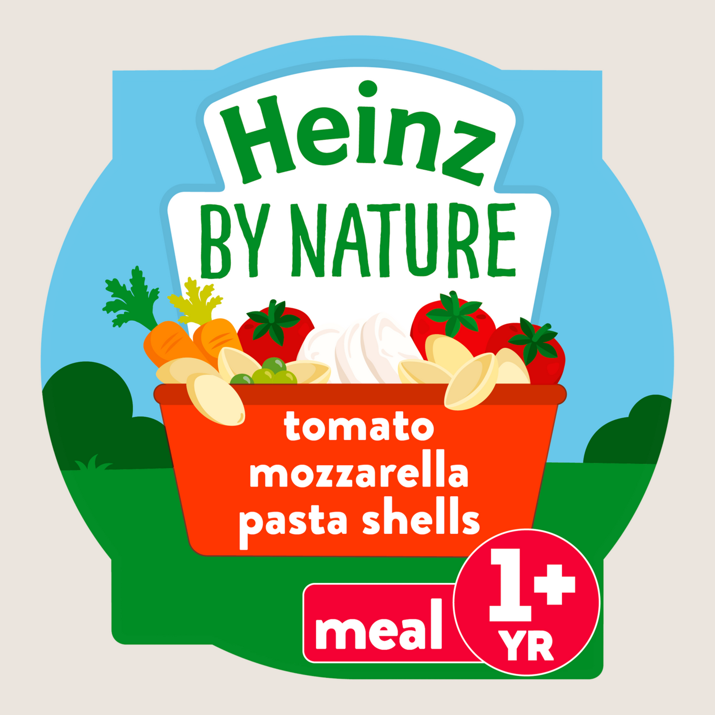 Heinz By Nature Tomato Mozzarella Pasta Baby Food Tray 12+ Months No Artificial Additives 200g
