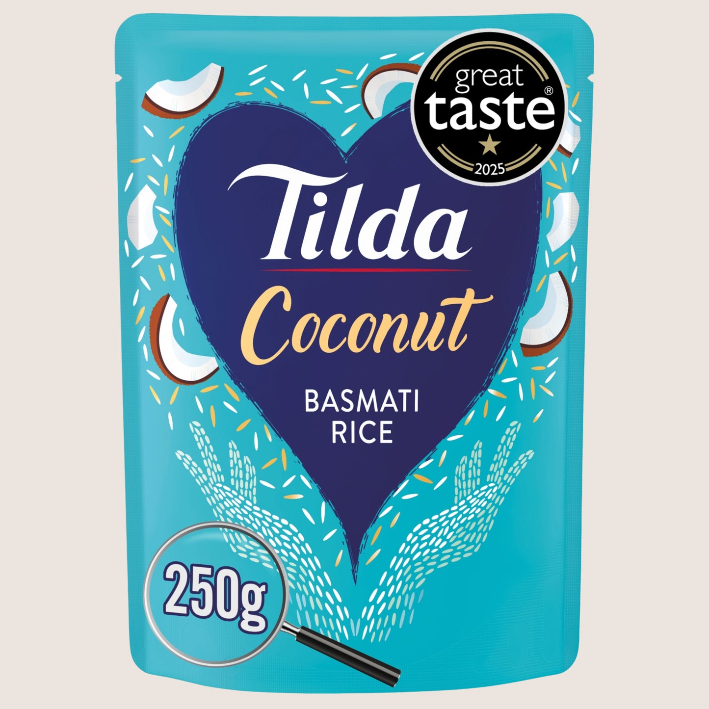 Tilda Microwave Coconut Basmati Rice Gluten Free 250g
