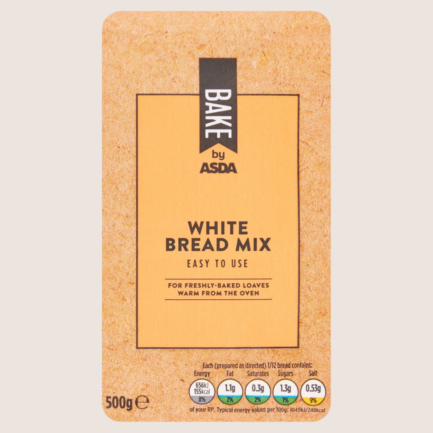 ASDA White Bread Mix Fortified with Vitamins 500g