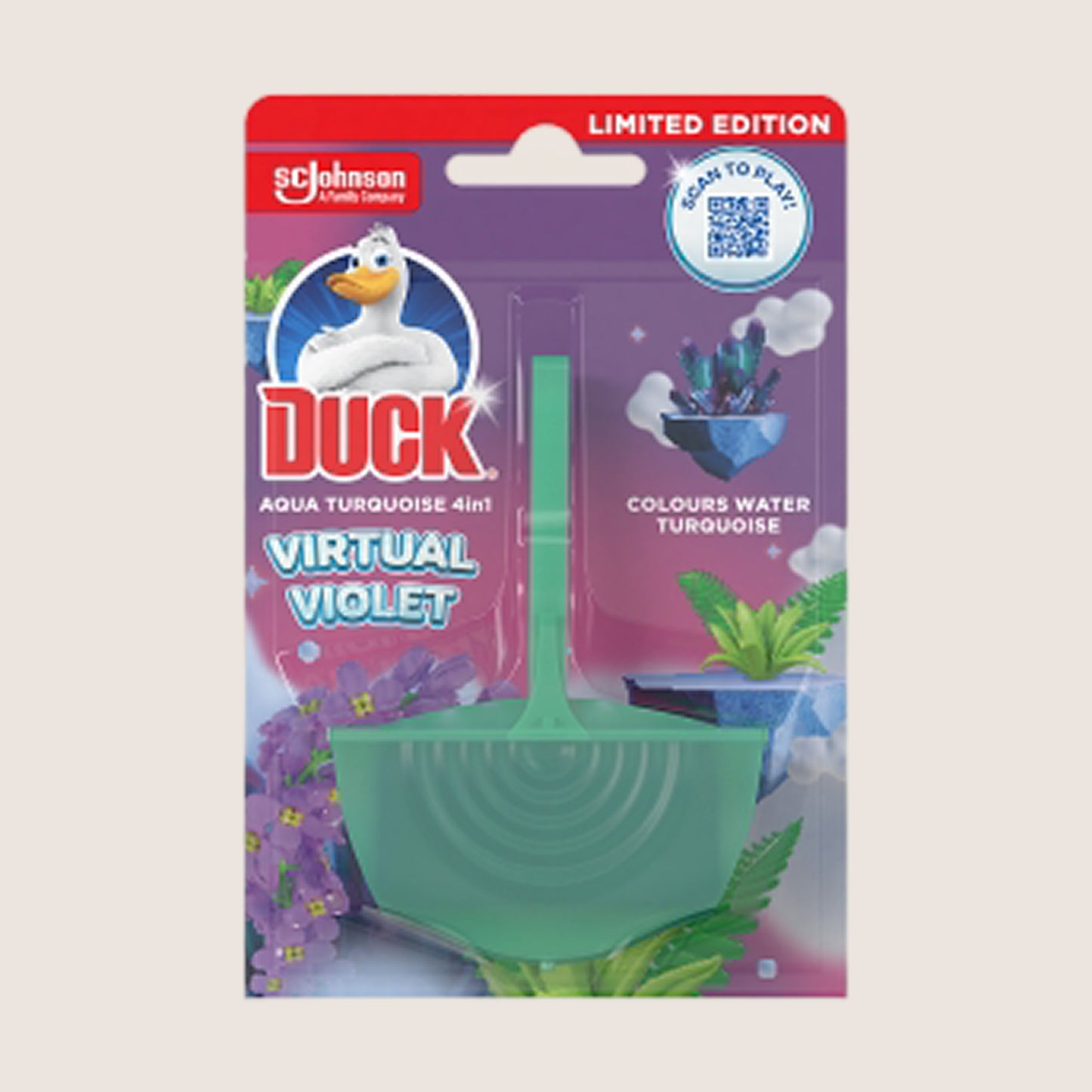 Duck Colouring Rim Block Virtual Violet Colour Protect 36g