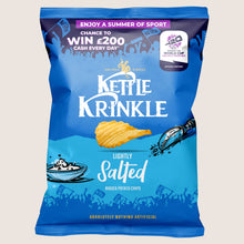 Kettle Krinkle Lightly Salted Ridged Potato Chips Gluten Free 130g