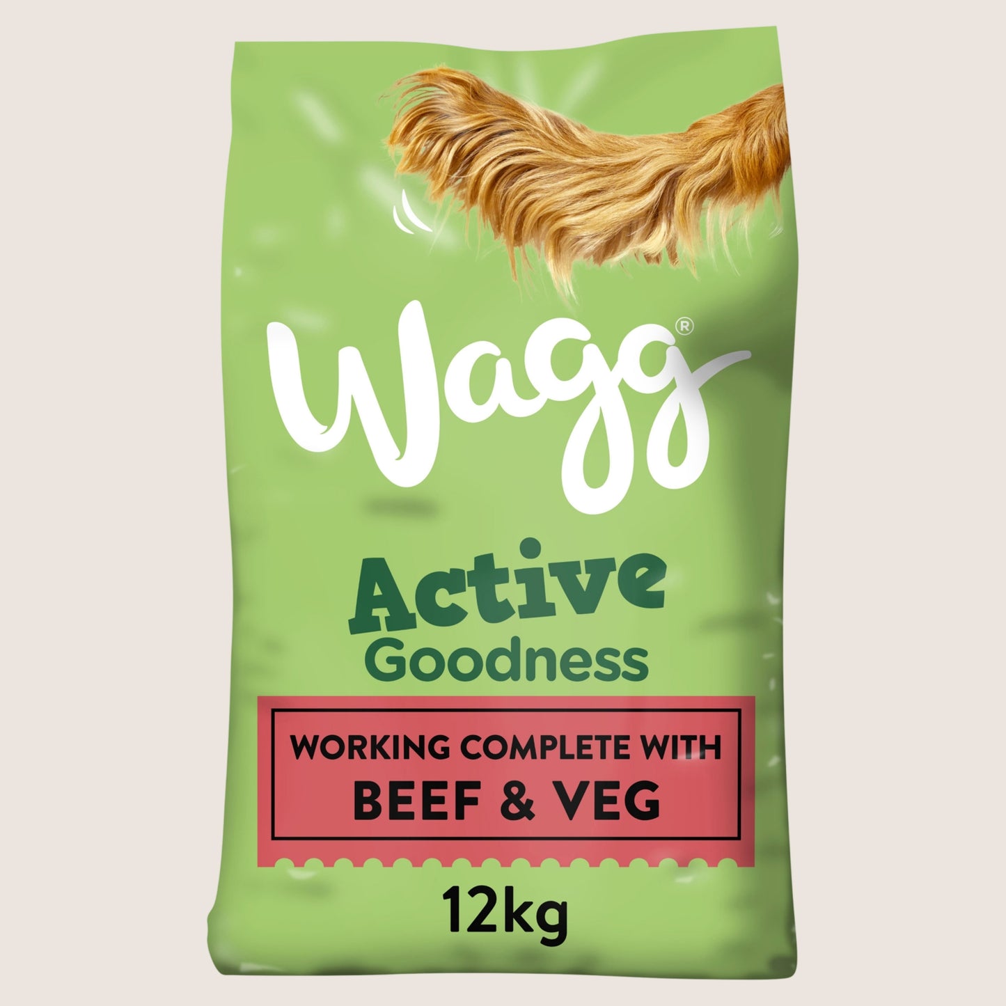 Wagg Active Goodness Complete Rich in Beef & Veg Complete Nutrition 12kg