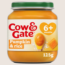 Cow & Gate Pumpkin Rice Baby Food Snack Jar, 6+ Months 6 Months Plus 125g