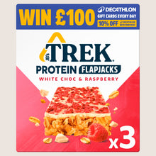 Trek Protein Flapjack White Choc & Raspberry Protein 3 x 40g