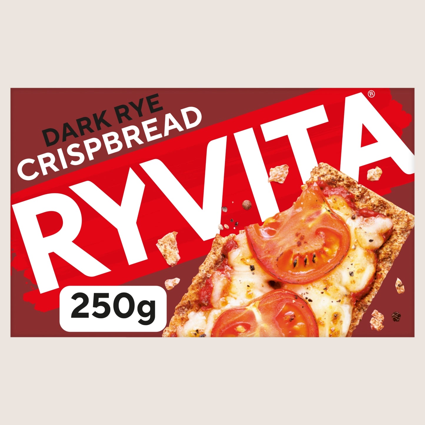 Ryvita Ryvita Crispbread Dark Rye Crackers Free From Artificial Additives 250g