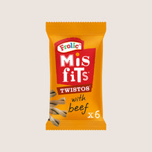 Misfits Twistos Dog Treats with Beef No Artificial Additives 105g