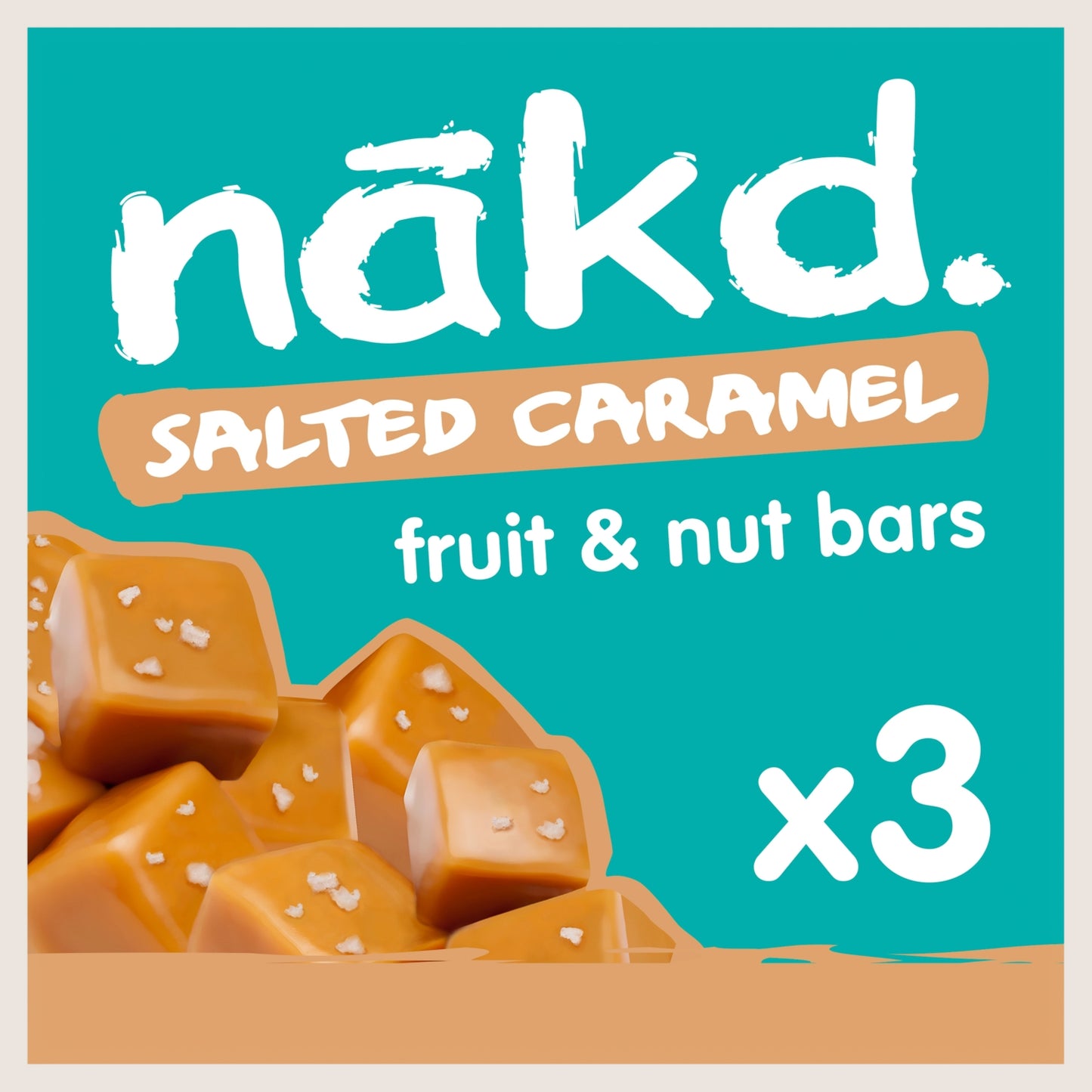 Nakd Salted Caramel Fruit & Nut Bars Gluten Free 3 x 35g