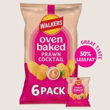 Walkers Baked Prawn Cocktail Crisps Baked Not Fried 6 x 22g