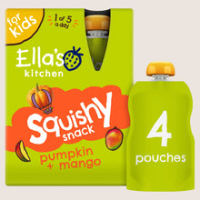 Ella's Kitchen Pumpkin + Mango Squishy Snack Multipack 4 x 100g