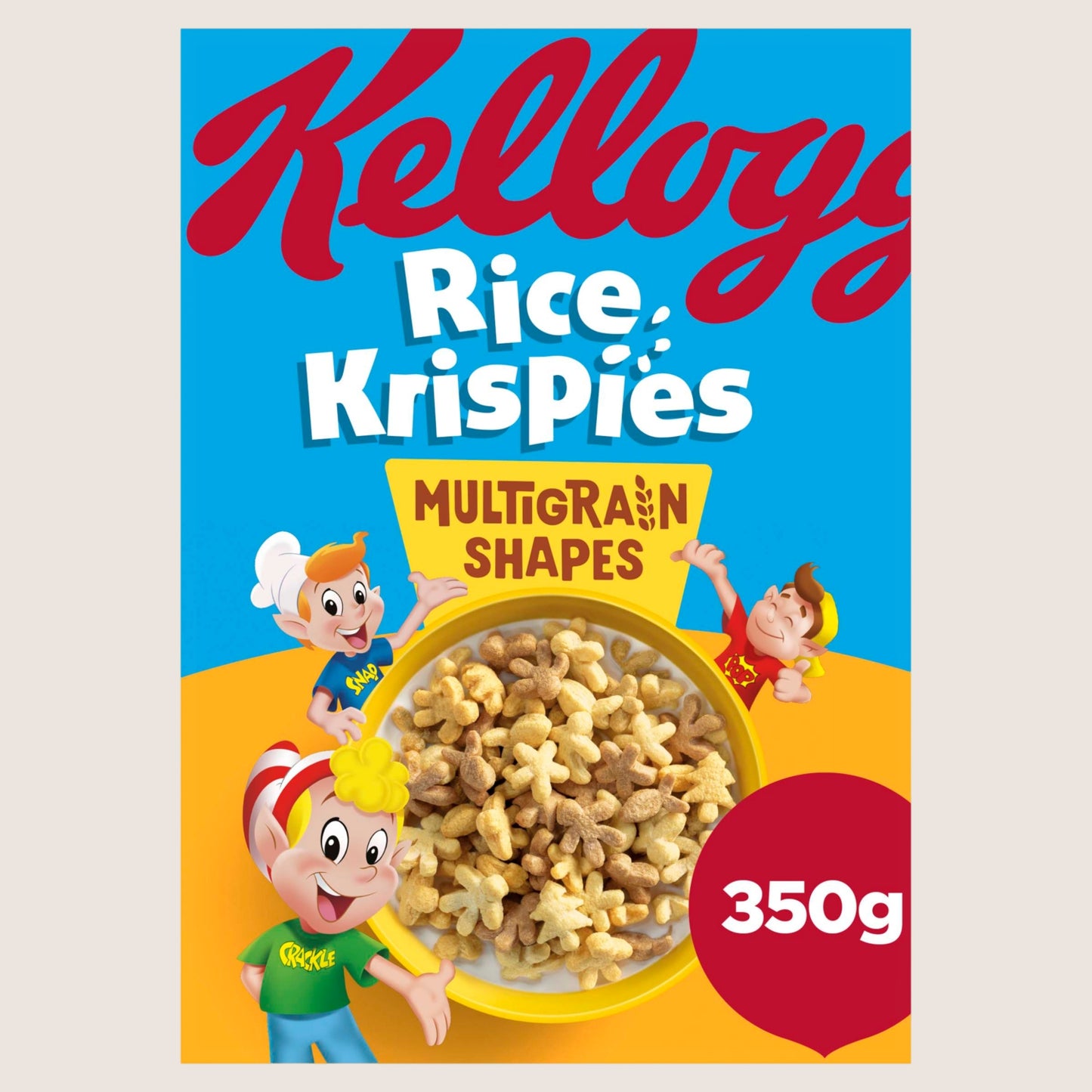 Kellogg's Rice Krispies Multigrain Shapes Breakfast Cereal Multigrain 350g