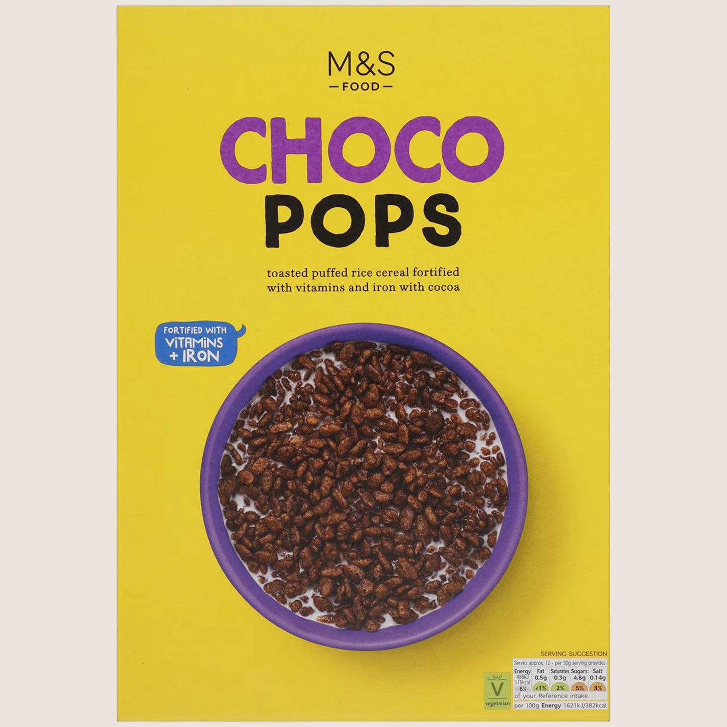 M&S Choco Pops 375 g
