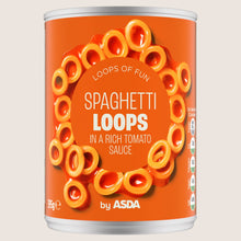 ASDA Spaghetti Loops in a Rich Tomato Sauce No Artificial Additives 395g