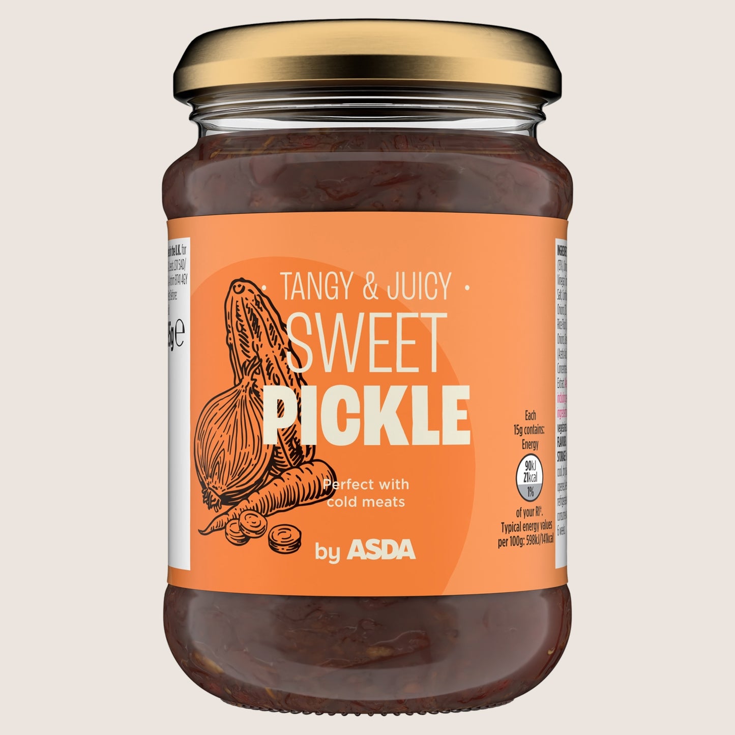 ASDA Sweet Pickle No Artificial Additives 295g