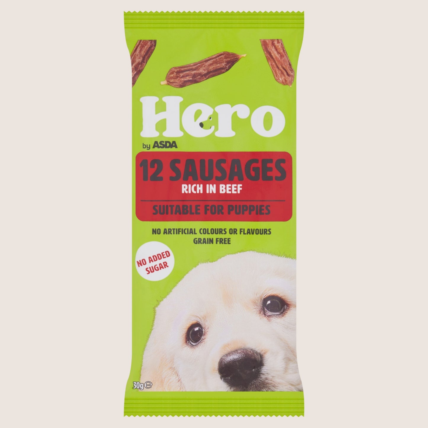 Hero by ASDA Hero 12 Sausages Grain Free 30g