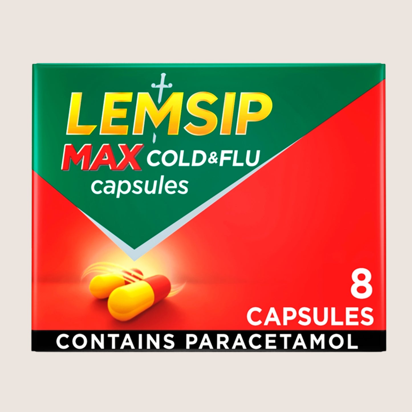 Lemsip Max Cold & Flu Capsules 8 Capsules