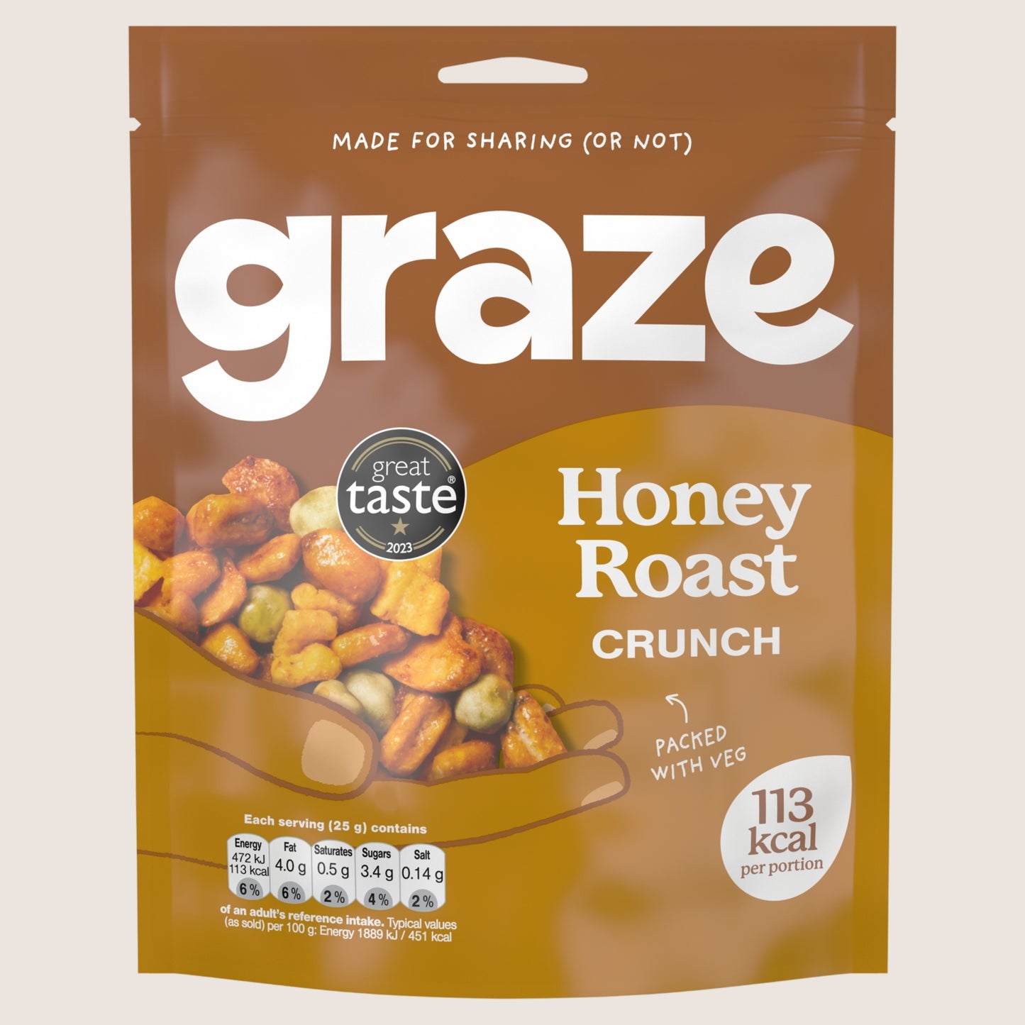 Graze Honey Roast Crunch Multipack 100g