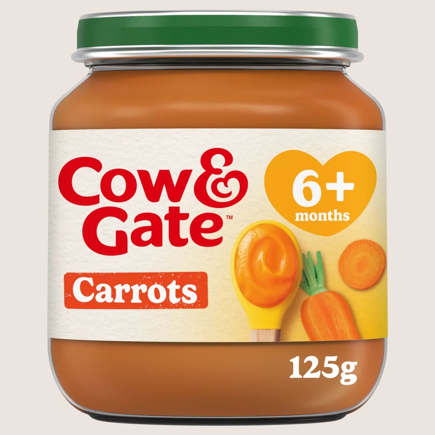 Cow & Gate Carrot Baby Food Snack Jar, 6+ Months 6 Months Plus 125g