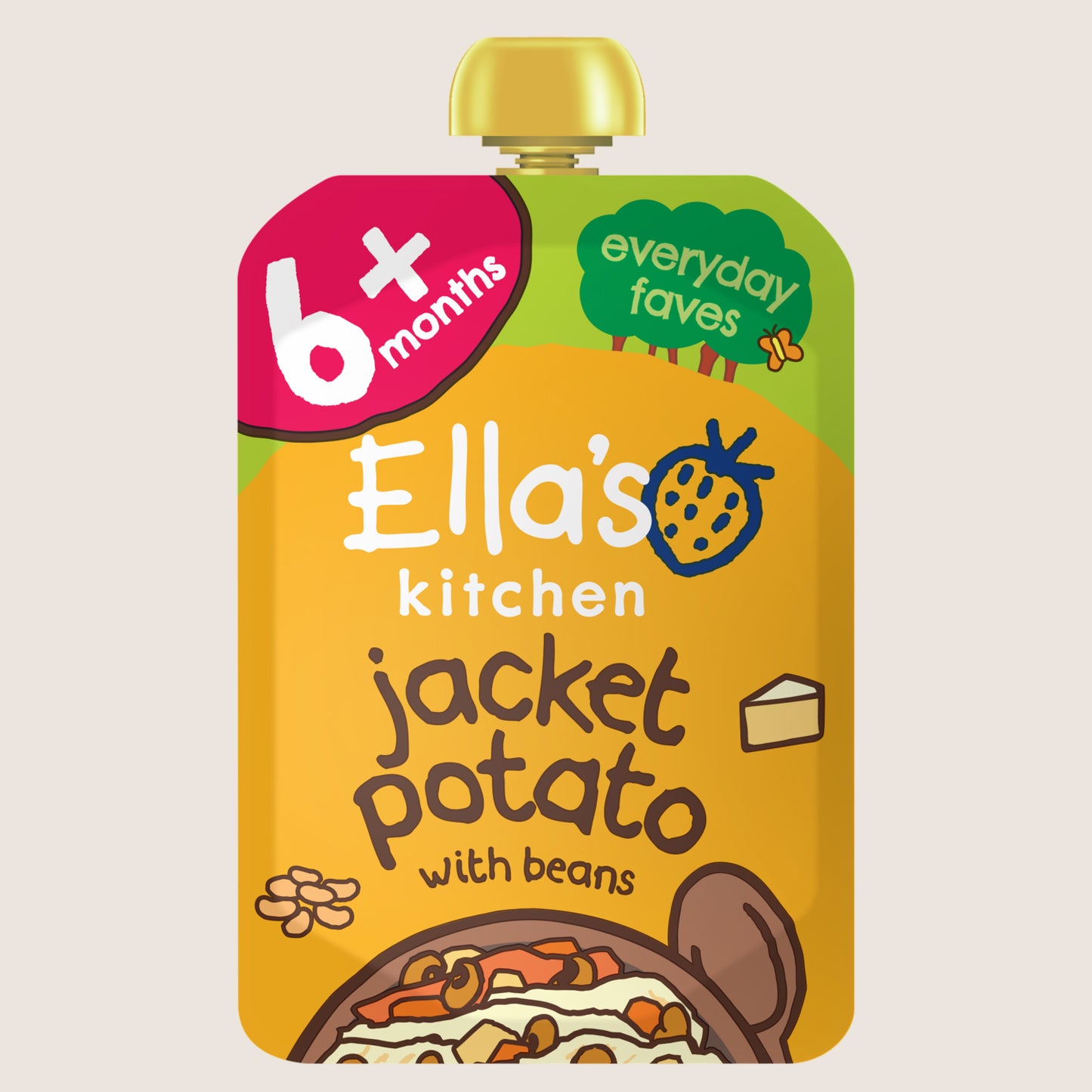 Ella's Kitchen Jacket Potato with Beans 6+ Months 6 Months Plus 100g