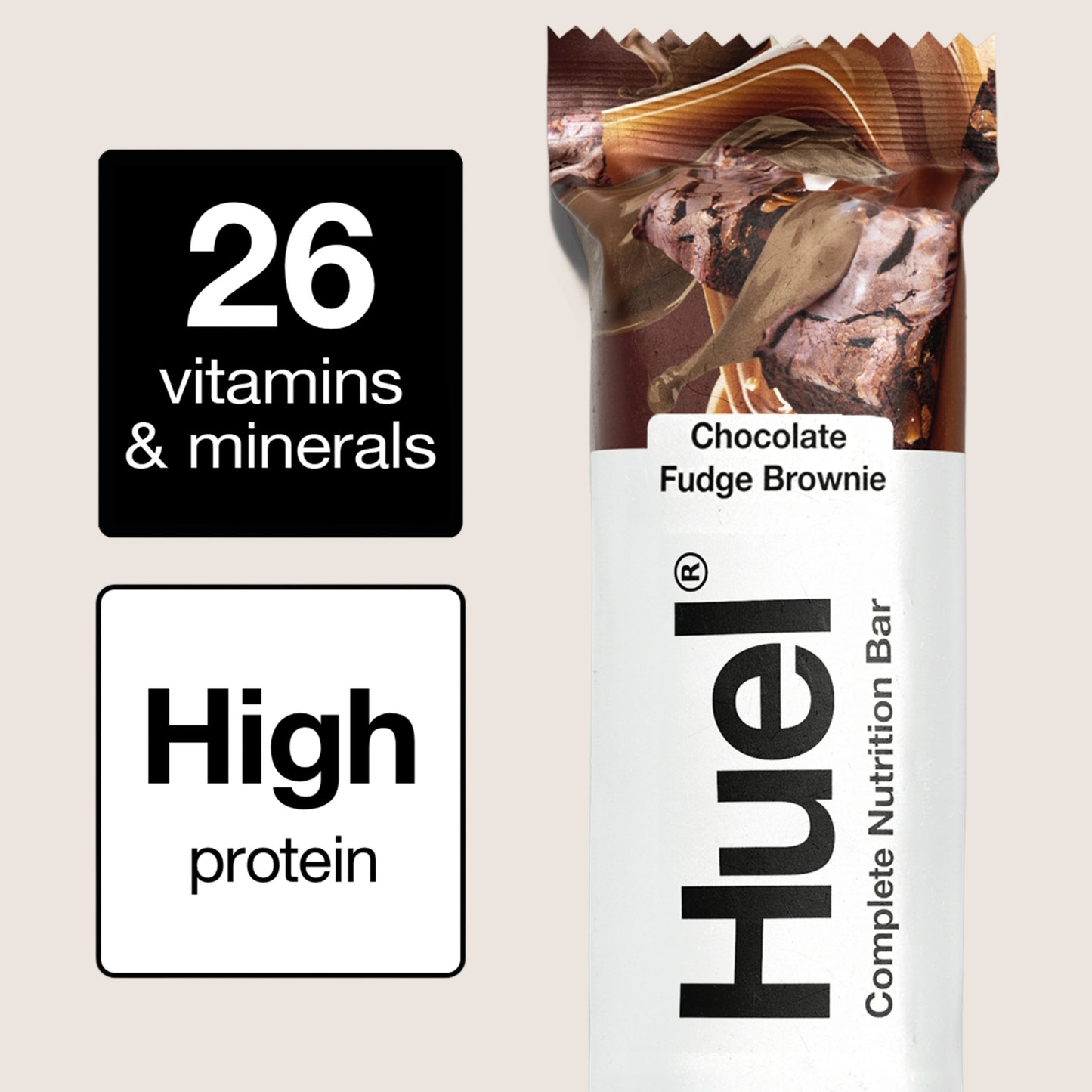 Huel Chocolate Fudge Brownie Complete Nutrition Bar