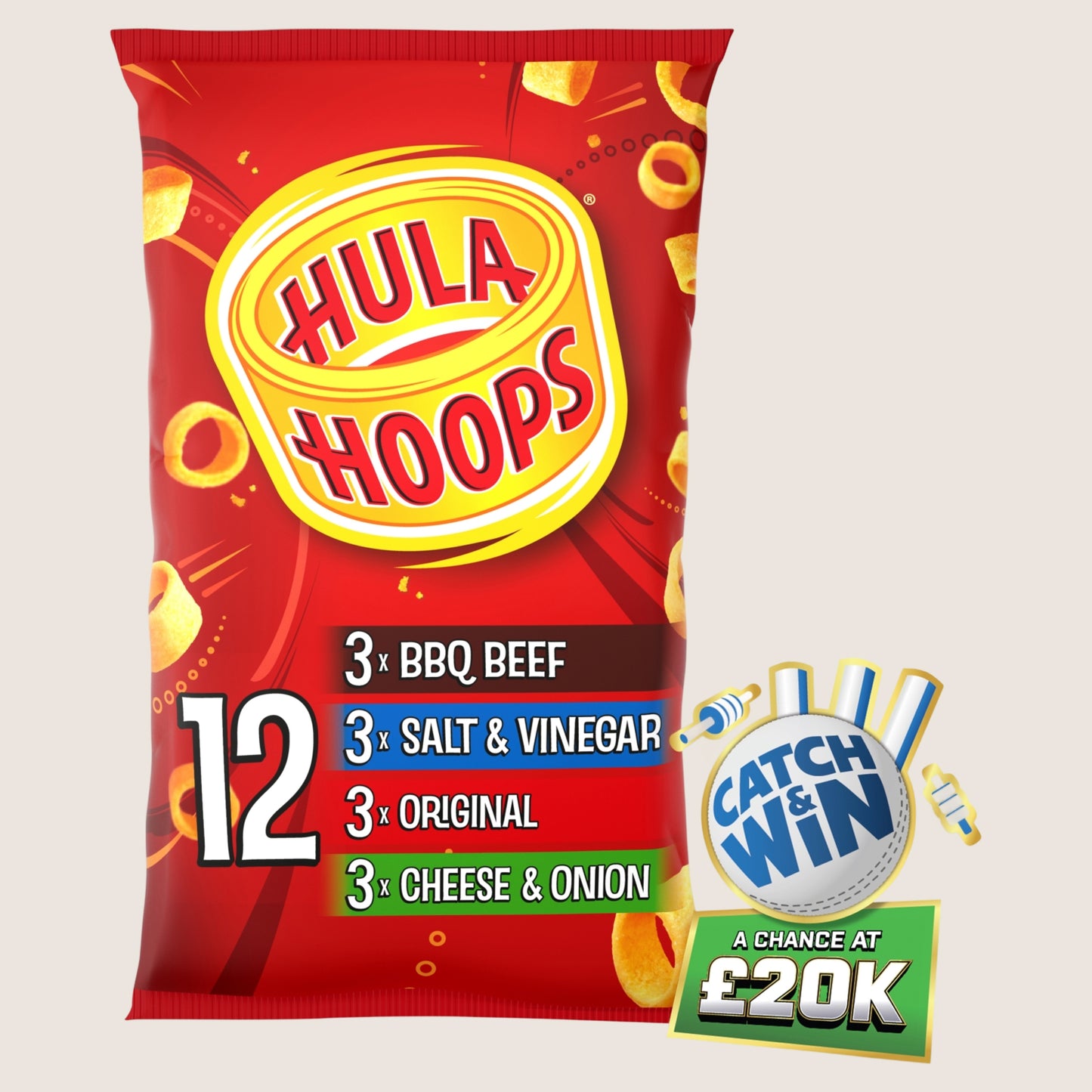 Hula Hoops Variety Crisps No Artificial Additives 12 Pack