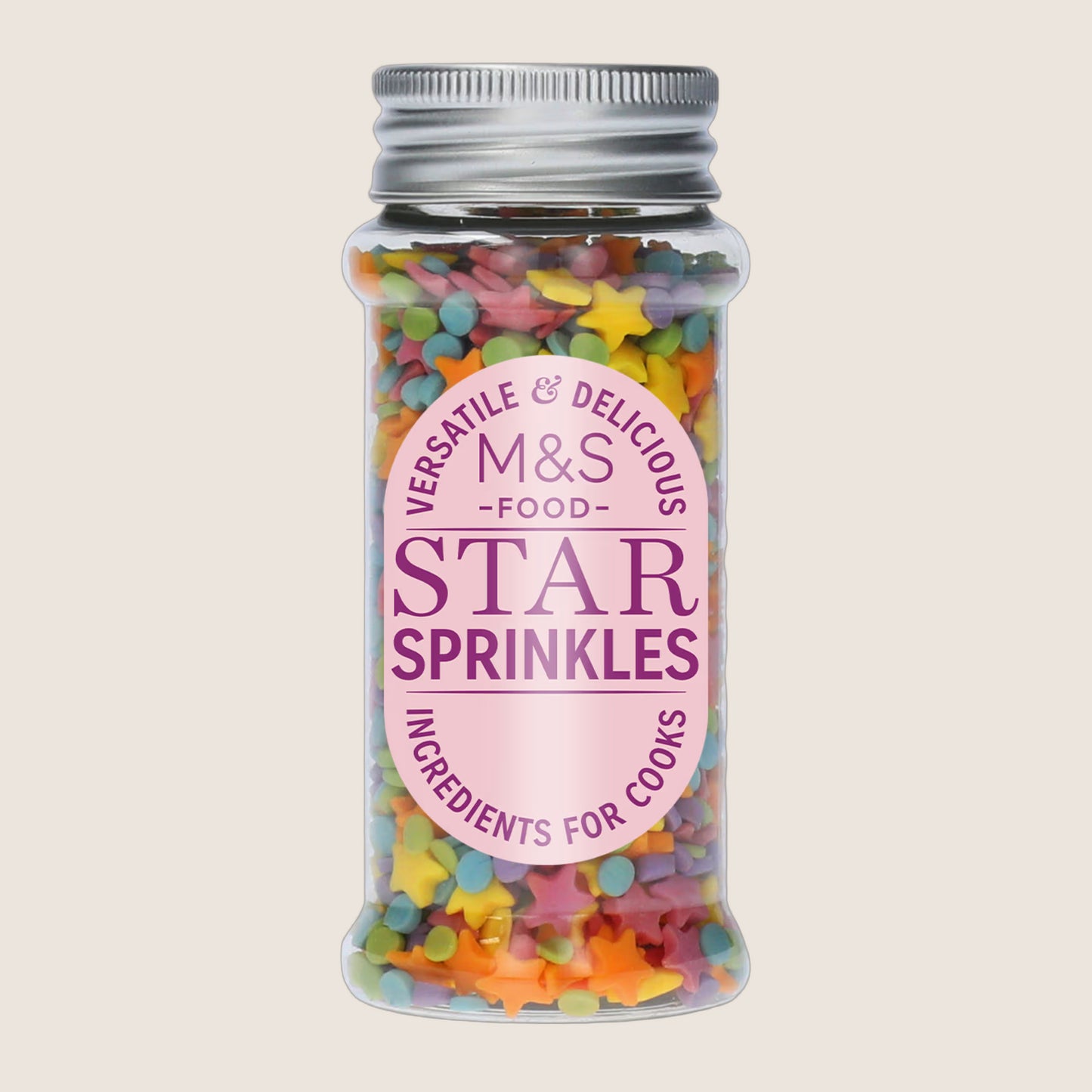 M&S Rainbow Star Sprinkles 65 g