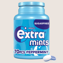 Wrigley's Extra Peppermint Sugarfree Mints Bottle 70 pieces