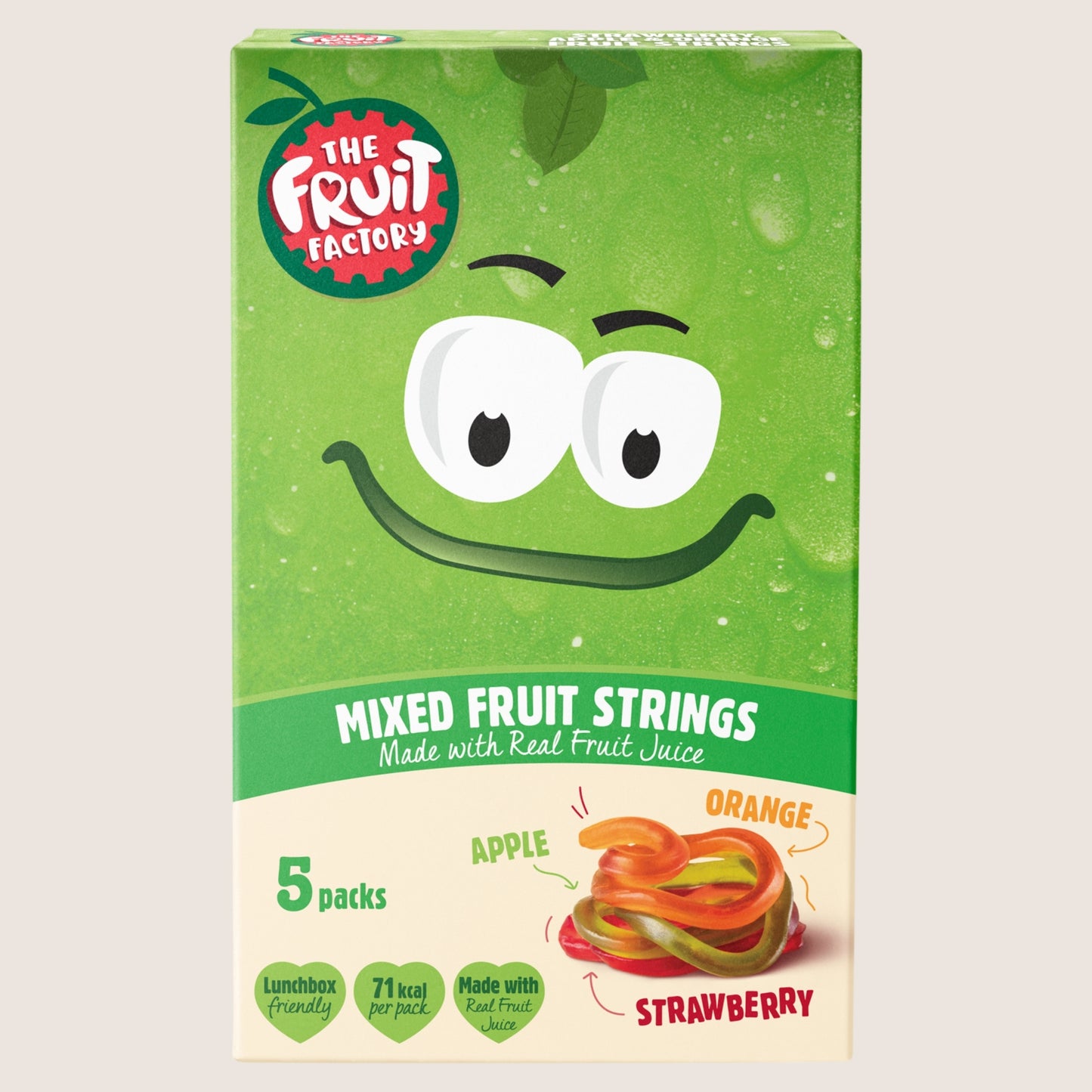 The Fruit Factory Mixed Fruit Strings No Artificial Additives 5 x 20g
