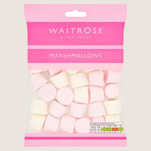 Waitrose Pink and White Marshmallows Quality Choice 200G