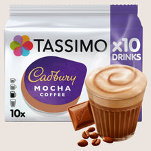 Tassimo Cadbury Mocha Coffee Pods x10 No Artificial Additives