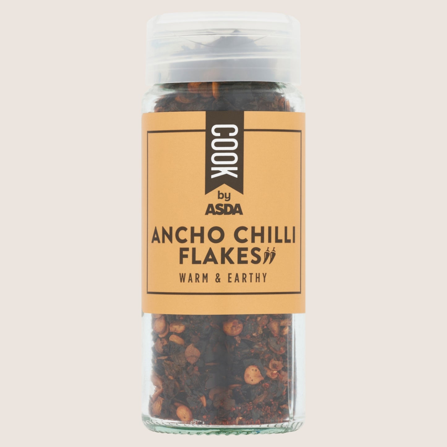ASDA Cook Ancho Chilli Flakes No Artificial Additives 30g